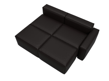 Диван угловой модульный Лига-063 угол правый, экокожа GRIFON