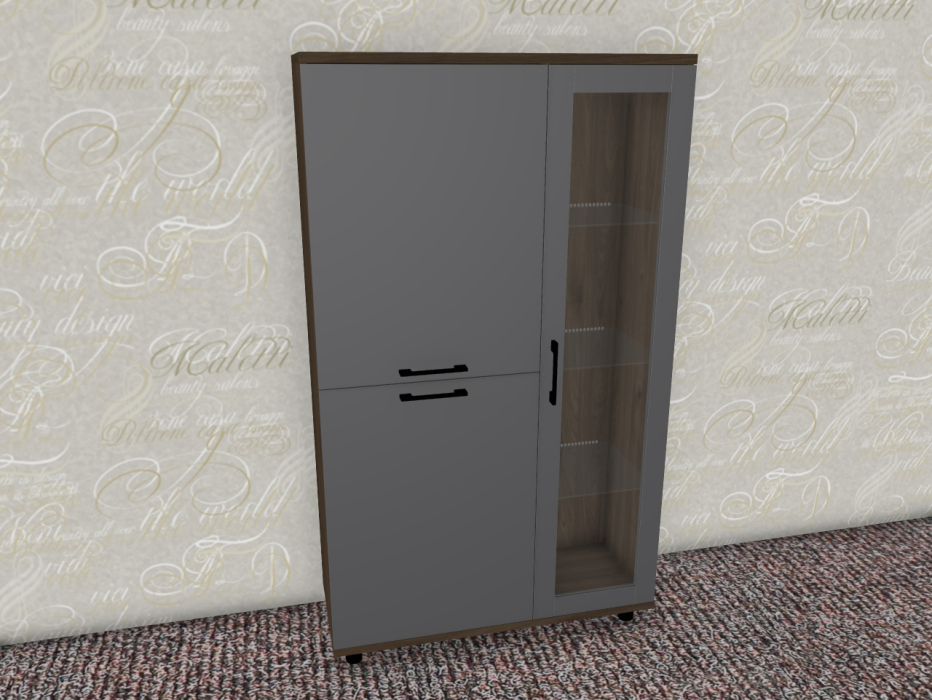 Шкафы распашные, Модульная система Грейс Шкаф ШК-5082  Гикори Джексон Темный
