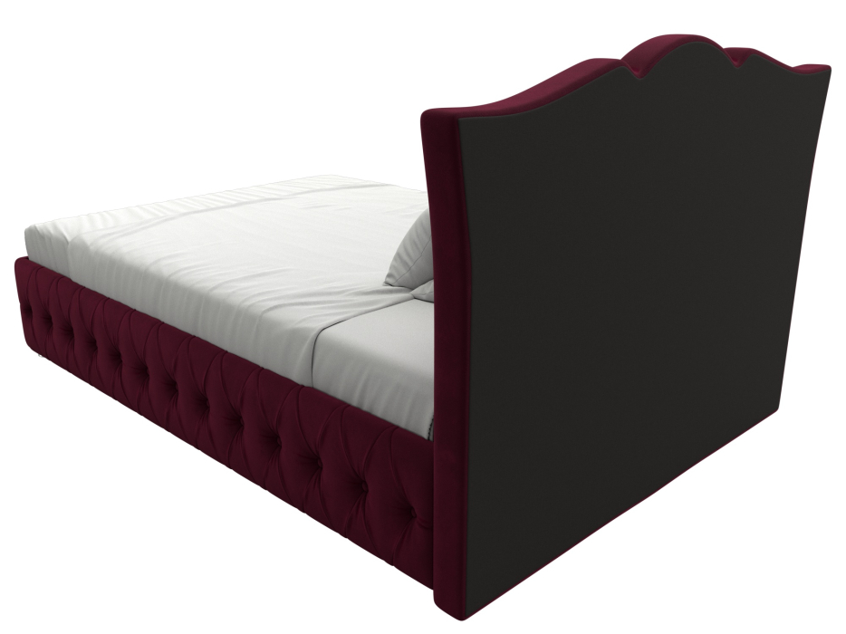 Мягкая кровать, Кровать интерьерная Герда 140, микровельвет