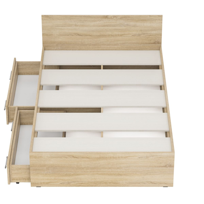 Кровати, Полутороспальная кровать с ящиками Стандарт 1200