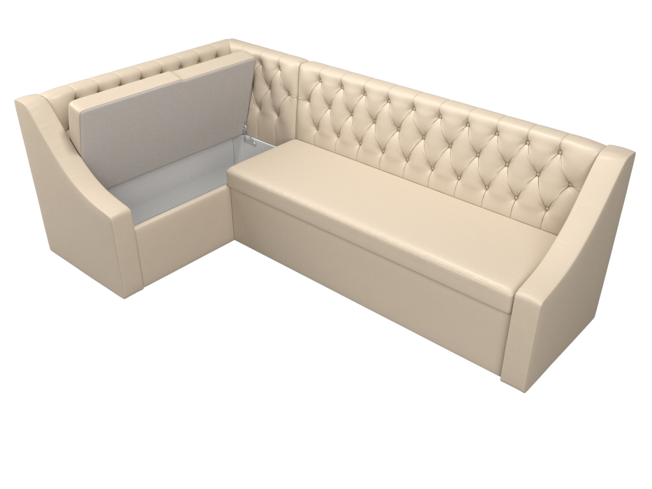 Диваны угловые кухонные, Кухонный угловой диван Мерлин левый угол экокожа