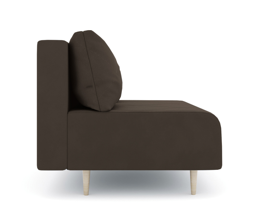 Дизайнерские диваны для гостиной, Диван прямой нераскладной Милли мини 2-х  местный без подлокотников, велюр