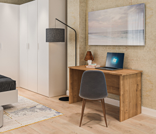 Мальта спальня, кровать 160 см с подъемным механизмом Белый, Дуб Гамильтон