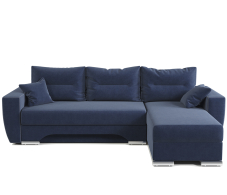 Диваны угловые в гостиную, Угловой диван ЕвроШаг правый, велюр
