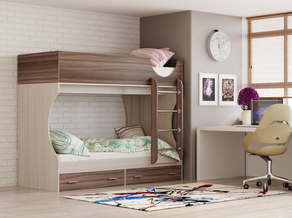 Кровати двухъярусные, Кровать двухъярусная Д2