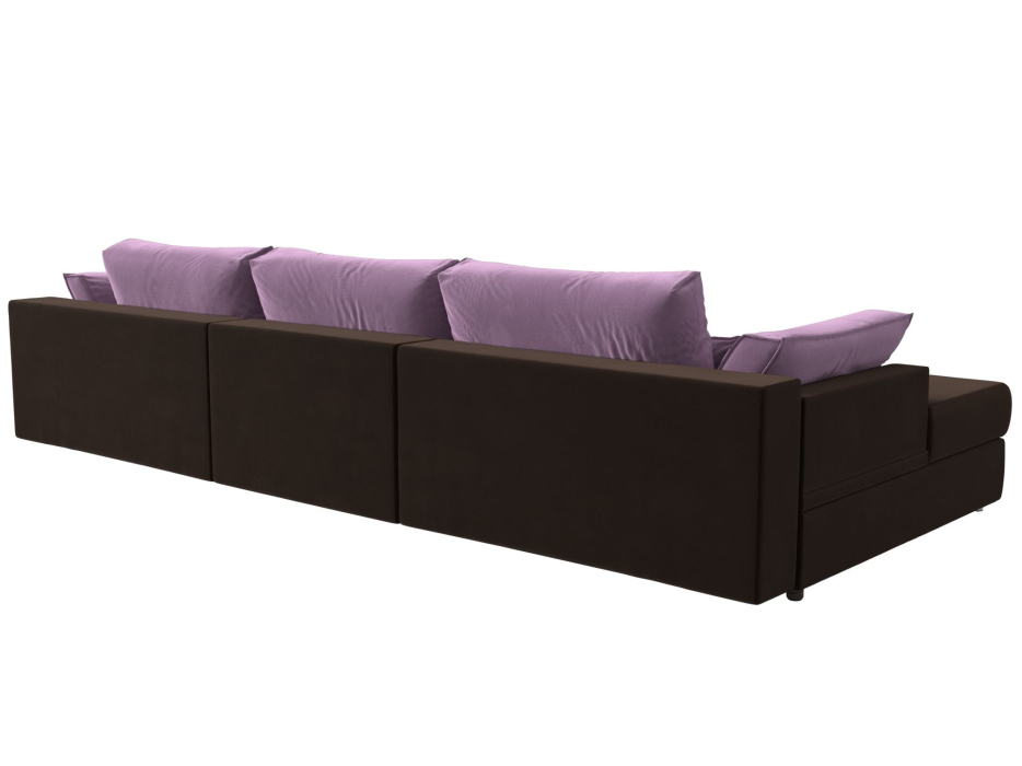 Диваны угловые в гостиную, Угловой диван Пекин Long угол левый, НПБ, микровельвет