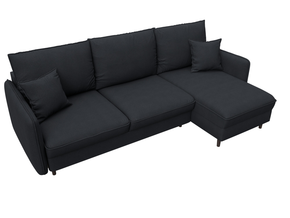 Диваны угловые в гостиную, Диван угловой Лига-064 НПБ угол универсальный, замша JOLY