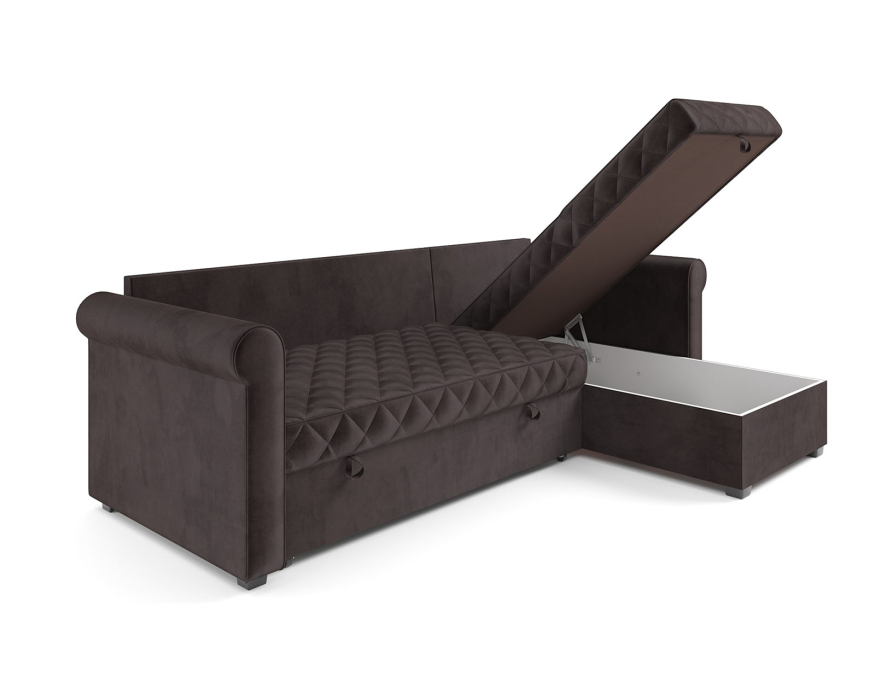 Диваны угловые в гостиную, Диван угловой Берлин (Бархат)