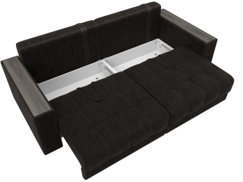 Диван прямой с декором Лига-049 НПБ, велюр BRUT