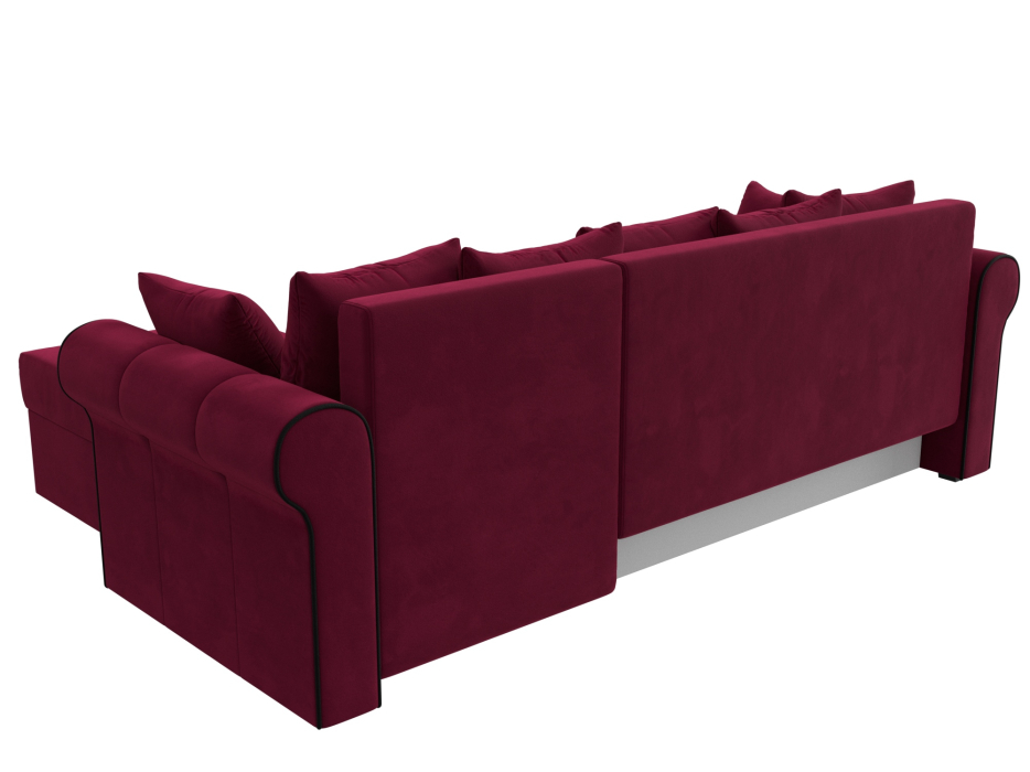 Диваны угловые в гостиную, Угловой диван-кровать Рейн, еврокнижка, микровельвет, правый