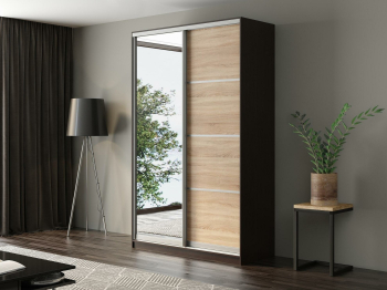 Шкаф-купе Айсберг 150 ВЕНГЕ (сонома/зеркало)