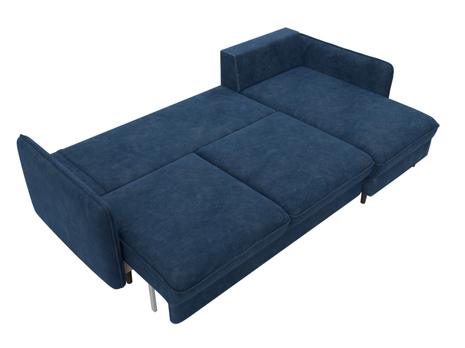 Диваны угловые в гостиную, Диван угловой Лига-064 НПБ угол универсальный, велюр BRUT