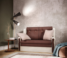 Диваны с ящиком для белья, Диван-кровать Классика 2М, экокожа/рогожка