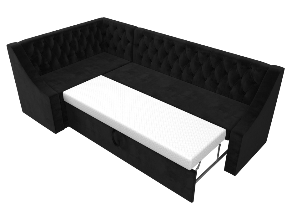 Диваны угловые кухонные, Кухонный угловой диван Мерлин правый угол велюр