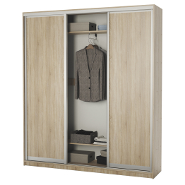 Шкаф-купе 3-х дв. Премиум комбинированный 220х45х220