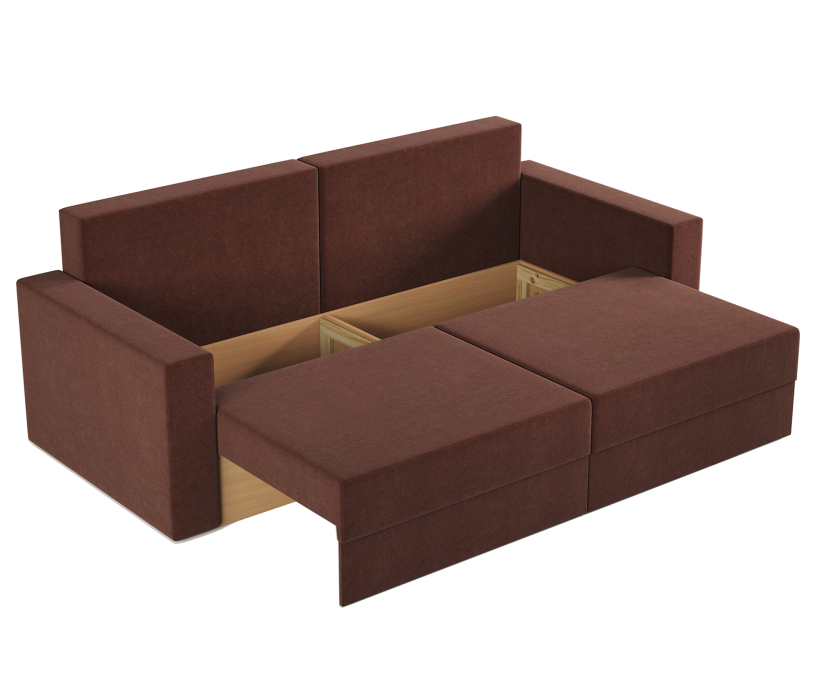 Диваны угловые в гостиную, Диван-кровать еврокнижка Мэдисон 160, велюр