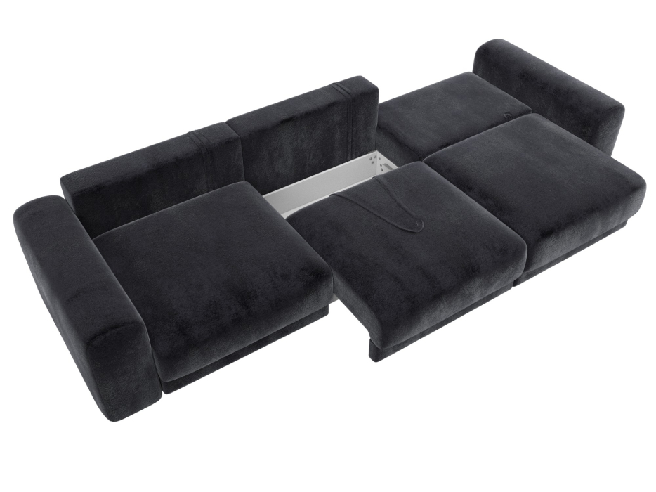 Диваны еврокнижки, Диван прямой Лига-056 НПБ Лонг, велюр TOWER