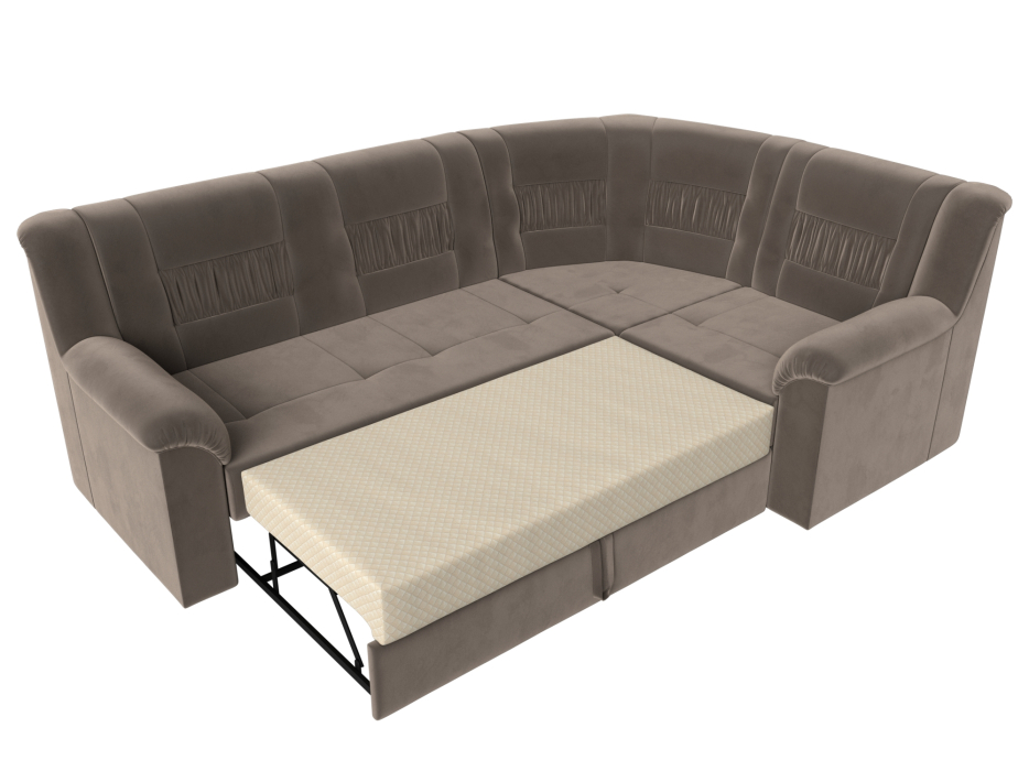 Диваны угловые в гостиную, Угловой диван Карелия правый, велюр