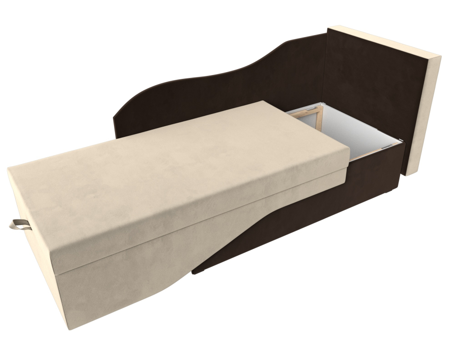 Кушетка диван, Кушетка Гармония правая, микровельвет