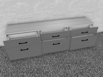 Модульная система Грейс Тумба ТБ-5027  Серый Кашемир