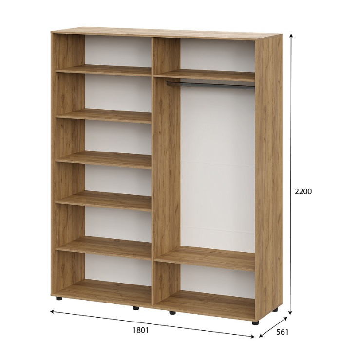 Шкафы распашные, Шкаф четырехстворчатый Милан