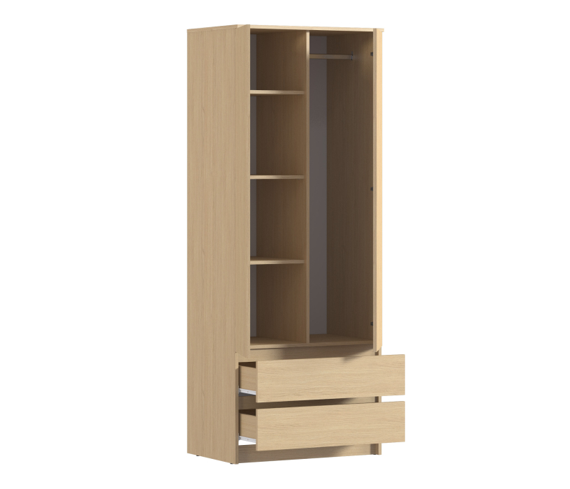 Шкафы распашные, Шкаф 2 дверный с ящиками Леон СБ-3362