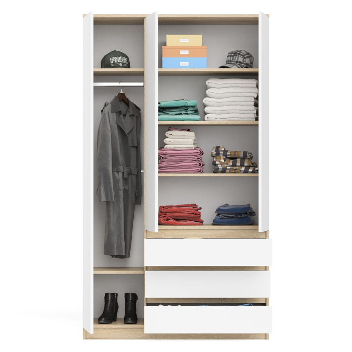 Шкафы распашные, Широкий шкаф-комод Мори МШ1200.1