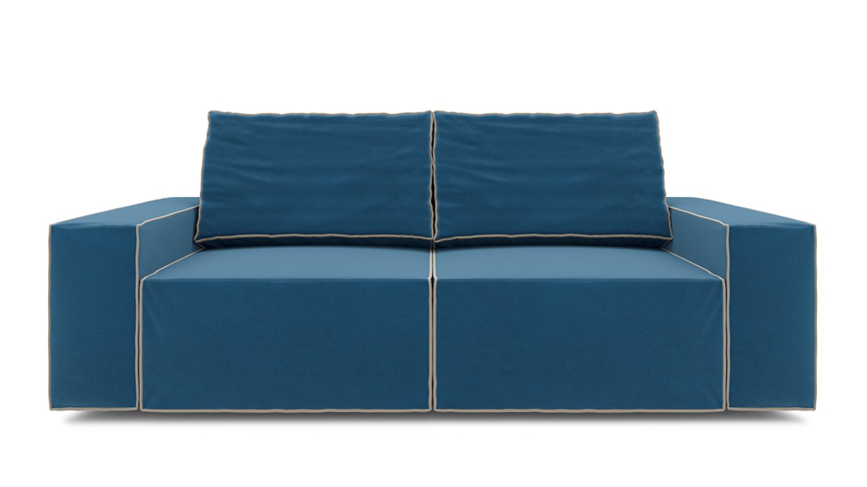 Большие диваны, Стенли Premium Диван прямой. Велюр Beauty.