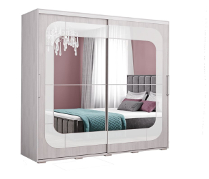 Шкаф-купе с зеркалом Крафт-7