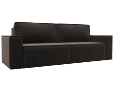 Диваны еврокнижки, Диван прямой Куба Лайт, велюр SEVEN