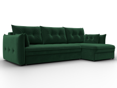 Диваны угловые в гостиную, Диван угловой Лига-100 НПБ угол универсальный, велюр SEVEN