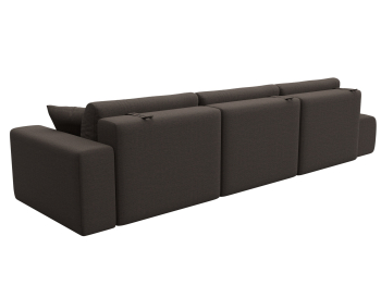 Диван прямой Лига-036 НПБ Модерн Лонг подлокотник справа, рогожка Амур