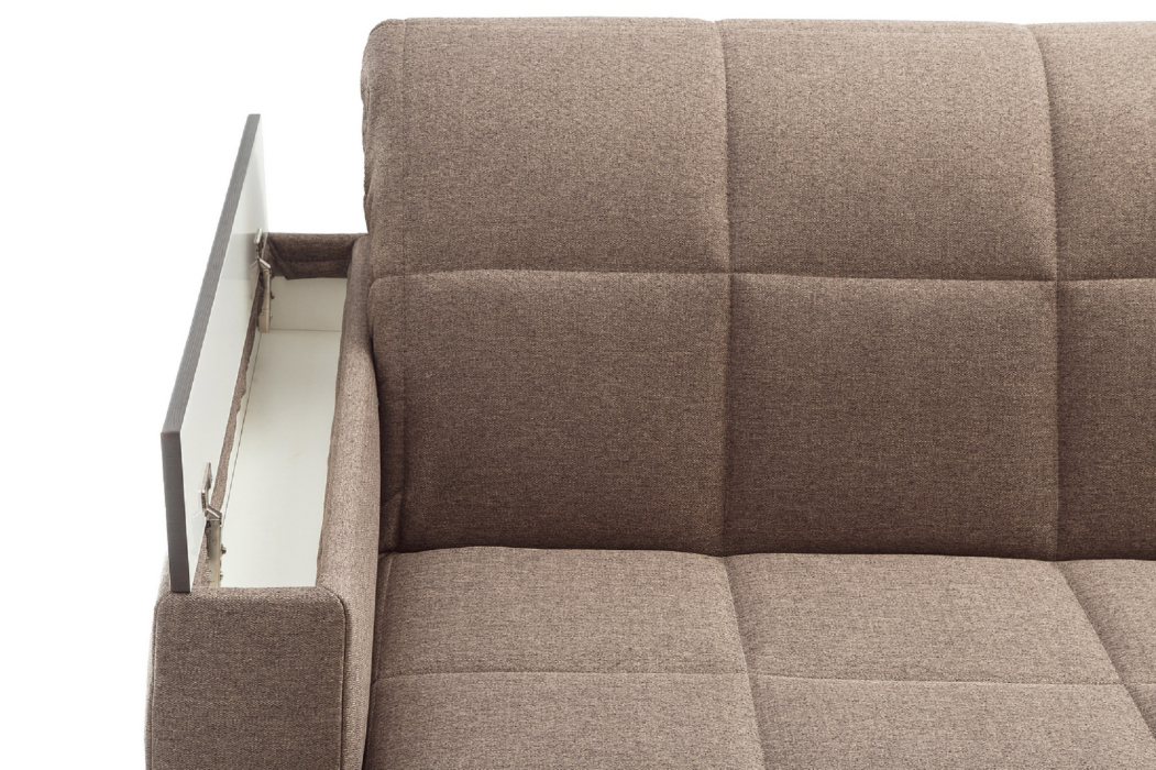 Диваны с ящиком для белья, Диван-кровать Аккордеон Классик 140 см Шерлок, рогожка