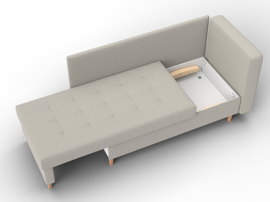 Маленькие спальные диваны, Кушетка Лига-098, рогожка Амур