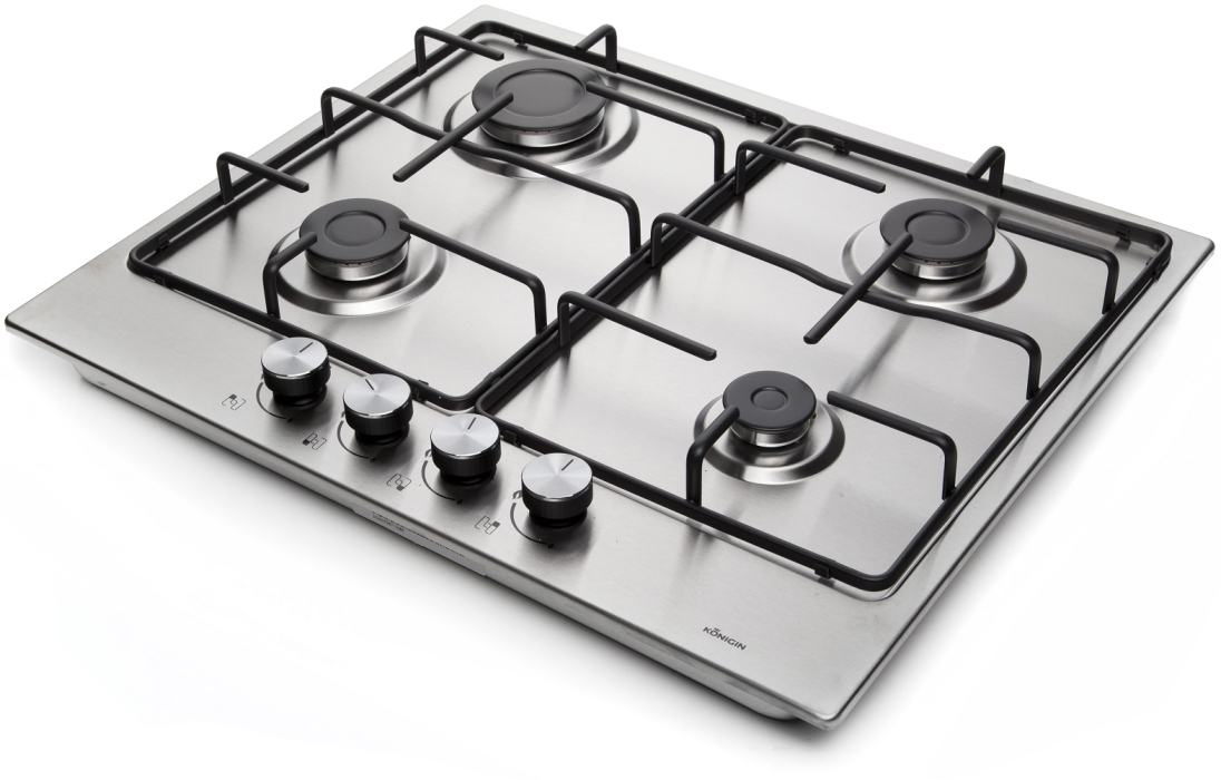 Встраиваемые варочные панели, Газовая варочная панель Konigin Spark 604 IXE