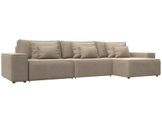 Диваны угловые в гостиную, Диван угловой Лига-074 угол универсальный, велюр SEVEN