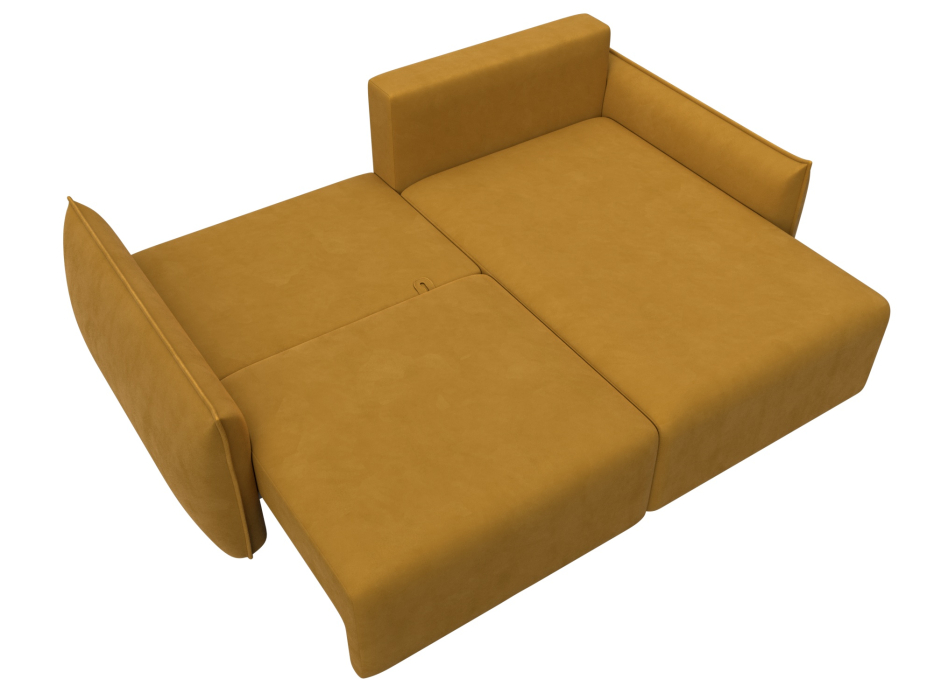 Диваны угловые в гостиную, Диван угловой Лига-051 НПБ угол универсальный, велюр BRUT