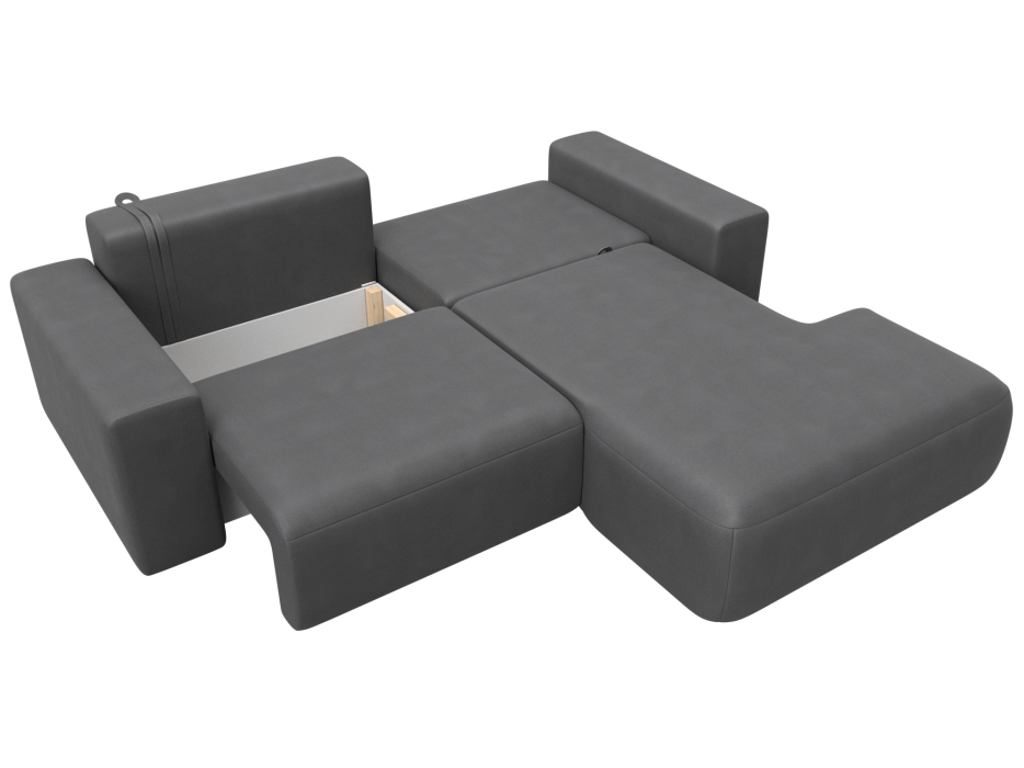 Диваны угловые в гостиную, Диван угловой Лига-036 НПБ Классик правый угол, замша JOLY