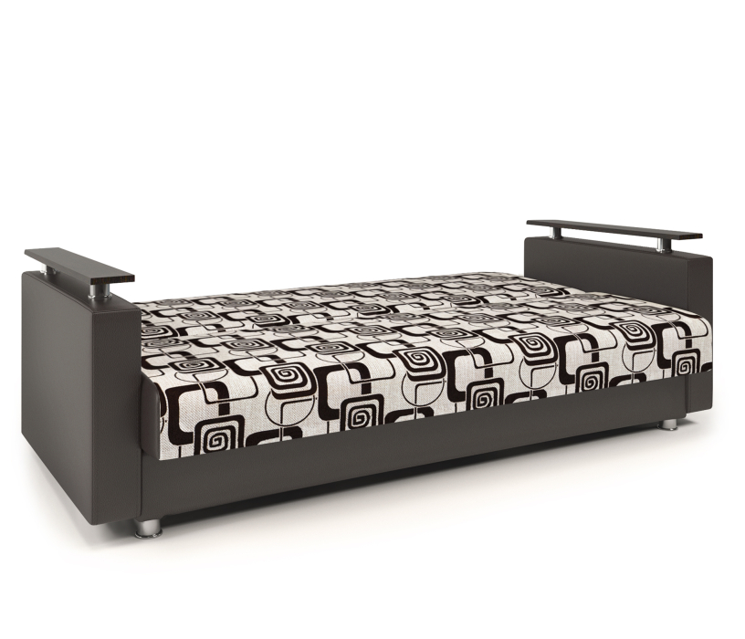 Диваны с ящиком для белья, Диван-книжка Мелодия ДП №2 120, шенилл/ экокожа