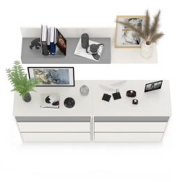 Комоды Торонто 13.321 с навесной полкой