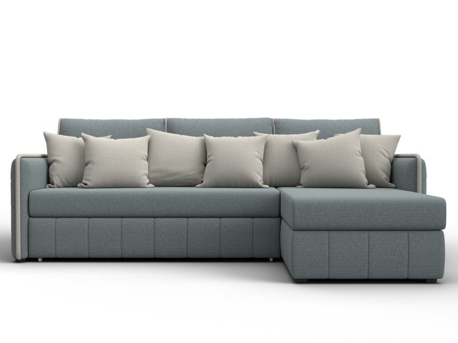 Диваны угловые в гостиную, Диван угловой Лига-078 угол универсальный, рогожка Амур