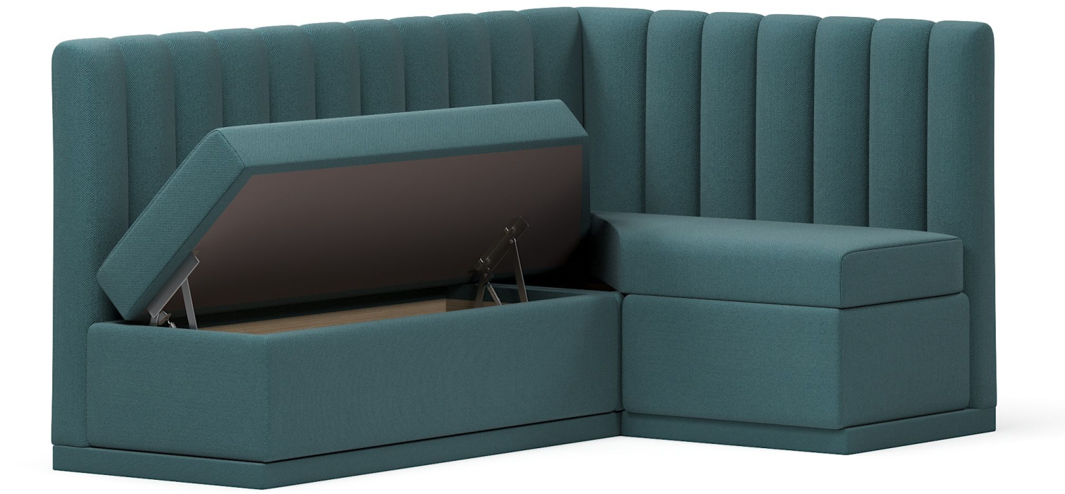 Диваны угловые, Кухонный угловой нераскладной диван Кафф, велюр