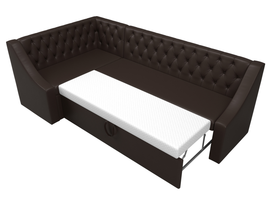 Диваны угловые кухонные, Кухонный угловой диван Мерлин левый угол экокожа