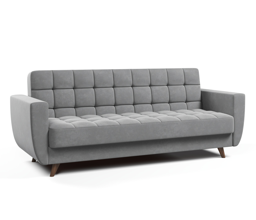 Диваны с ящиком для белья, Диван-кровать Корсика, книжка, велюр