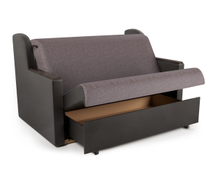 Диван-кровать Аккорд Д 120, рогожка/экокожа