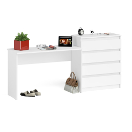 Стол письменный 1200 с комодом МК800 4 ящика Мори