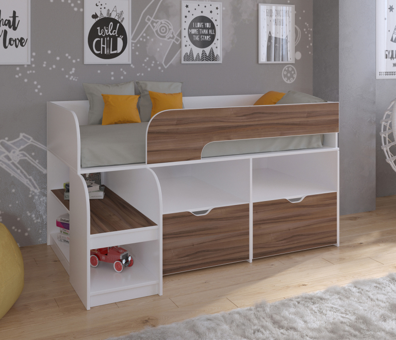 Кровати-чердаки, Кровать-чердак Астра 9 V6 Белый