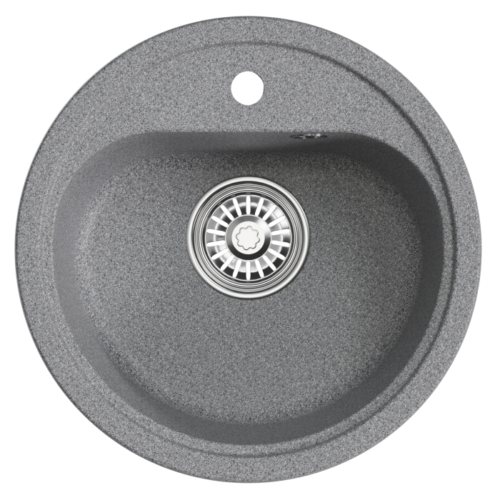 Кухонные мойки, Мойкa ML-GM10 круглая, 440мм (глуб. чаши 180) NEW*