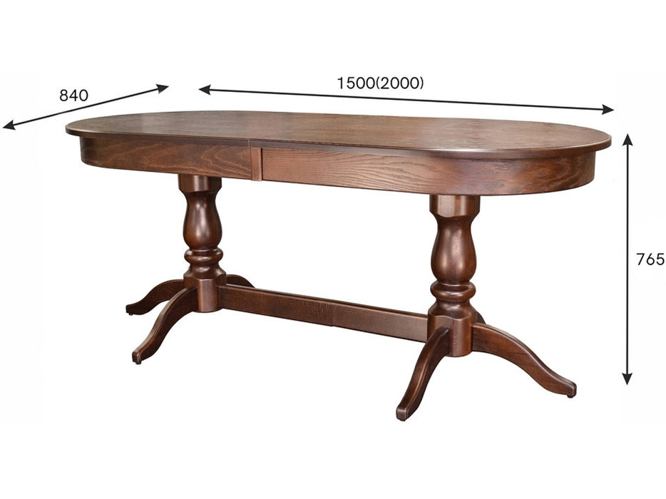 Обеденные столы, Стол обеденный Мебелик Тарун 3 раздвижной