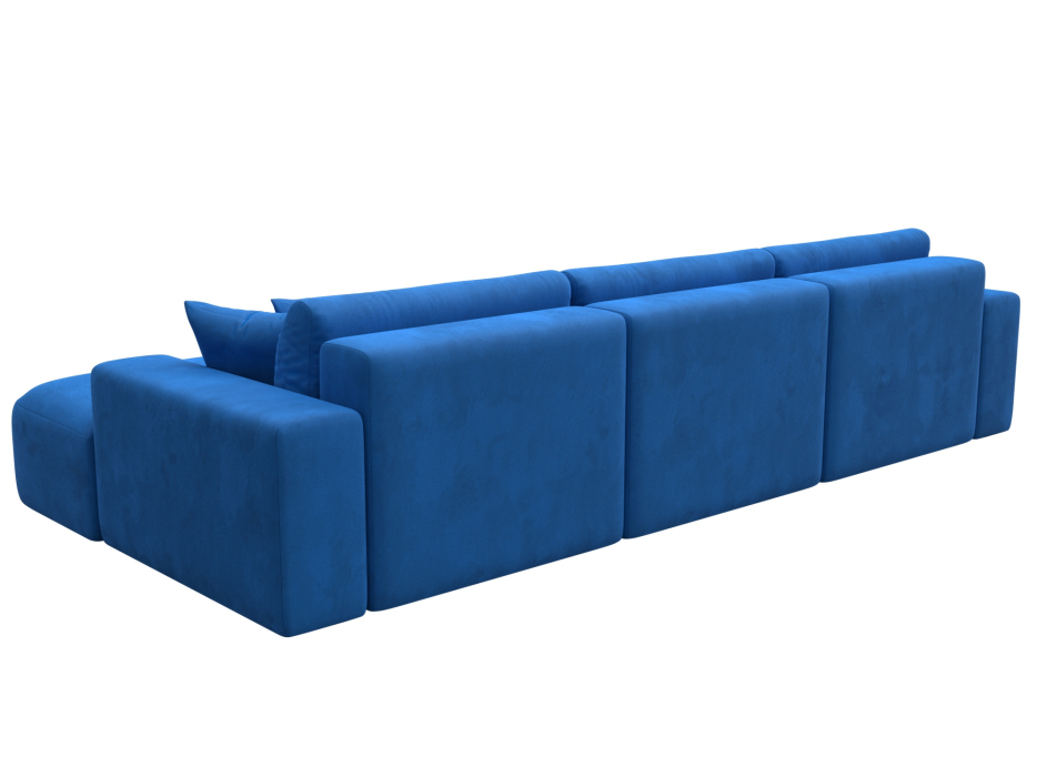 Диваны угловые в гостиную, Диван угловой Лига-036 Классик Лонг правый угол, велюр